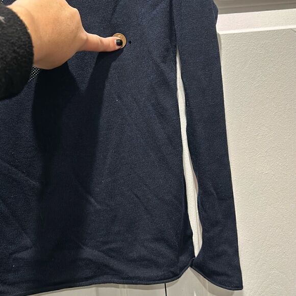 NWT Zadig & Voltaire Navy Sweater w Skull on back, Size Large - Picture 5 of 8